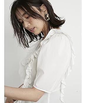 SNIDEL - SNIDEL  Sustainableフリルカラーブラウス WHT F 新品 SNIDEL（スナイデル）の「Sustainableフリルカラーブラウス