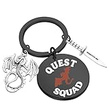SEIRAA Quest Squad キーチェーン Ridoc Gamlyn ギフト ドラゴンライダー ジュエリー クエスト スクワッド ブロッコリーギフト, クエスト。, Small
