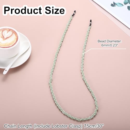 Image of uxcell Eyeglass Chains for Women, Resin Eyeglass Holder Chains Adjustable Sunglasses Lanyards Holder Chains