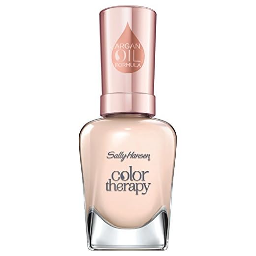 Sally Hansen Color Therapy Nagellack, 485 I Dream of Cream/extrem pflegender, helles Nude/Beige, 15 g