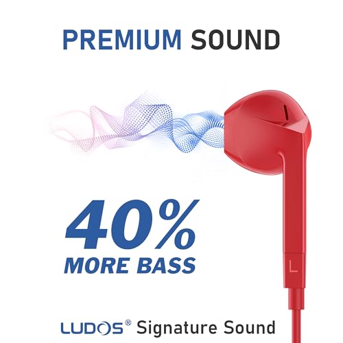 Image of LUDOS FEROX USB C Headphones for iPhone 17 16 15 Pro Max Plus Air iPad Pro, 5 Years Warranty, USB-C Earbuds for Samsung Galaxy S24 S23 Ultra S22 S21 FE S20 Z Flip 3 Fold 4 A53, USB Type C Earphones