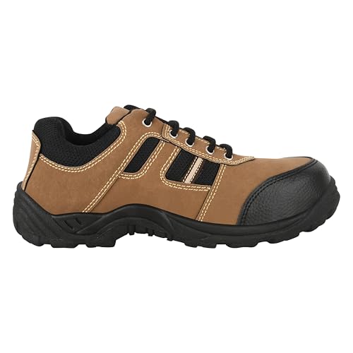 Image of ELECANT Lace-up Steel Toe Safety Shoes for Factory and Industrial Work for Men