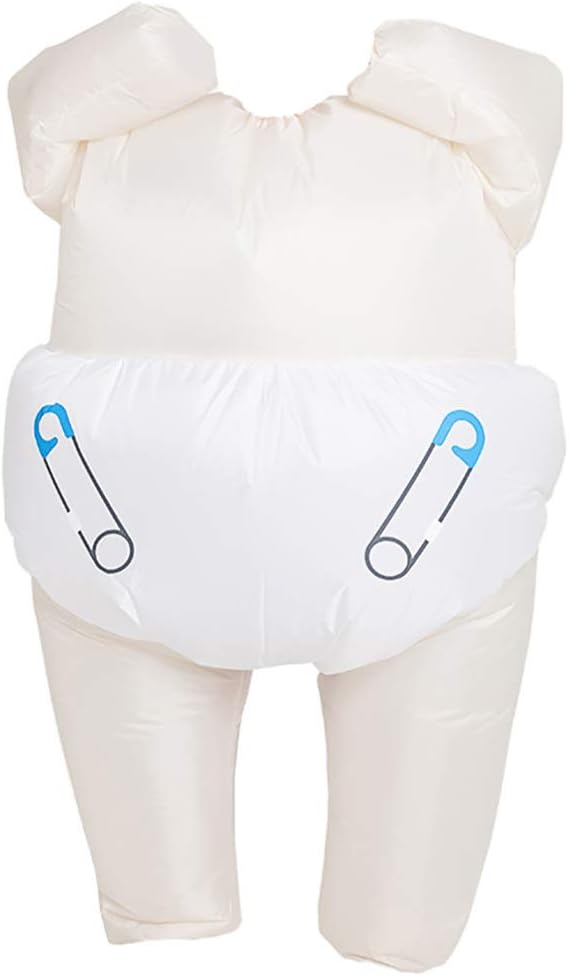 ABOOFAN Big Baby Inflatable Costume Body Jumpsuit Funny Cosplay Costume Blow Up Clothes Fancy Dress Blow Up Party Toy