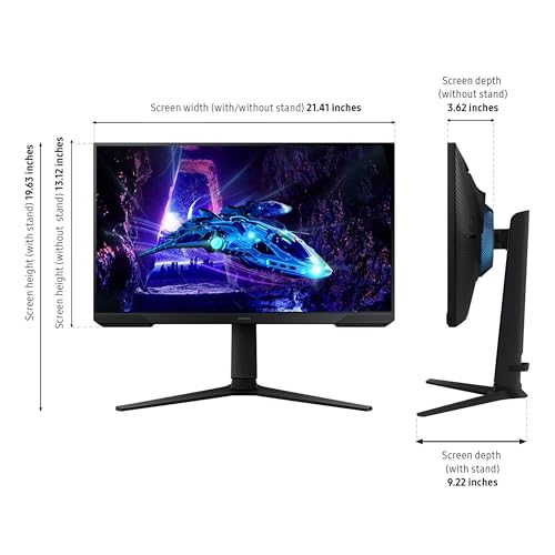 undefined Samsung 24-Inch Odyssey G3 (G30D) Series FHD Gaming Monitor, 1ms, 180Hz, AMD FreeSync, Adjustable Stand, Black Equalizer, Virtual Aim Point, Eye Saver Mode, Flicker-Free, LS24DG302ENXZA の商品画像 2