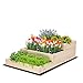 Produktbild MODO24 Hochbeet Holz, 3-stufiger Pflanzkasten, Blumenkasten, Gemüsebeet, Kräuterbeet, Anzuchtkasten, mit Gartenvlies als Unterlage und Schrauben, Abmessungen 27x60x93 cm, Farbe: Natur imprägniert