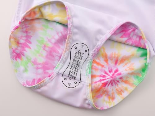 Image of Girls One Piece Swimsuits Adjustable Double Strap for Kids Palm Tree Print Toddler Bathing Suit Size 2T-10