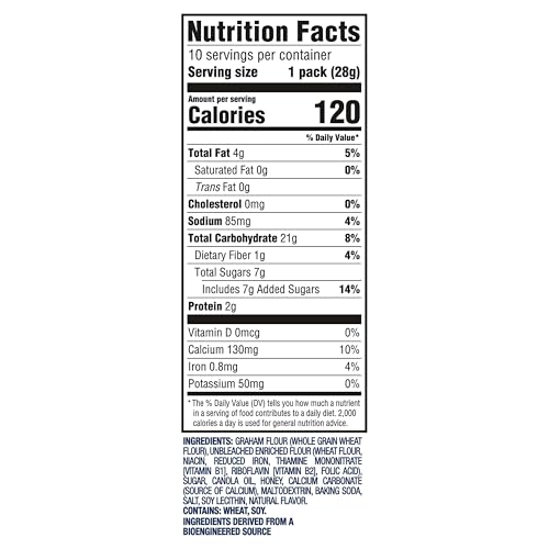 TEDDY GRAHAMS Honey Graham Snacks, 40 Kids Snack Packs (4 Boxes) - image 2