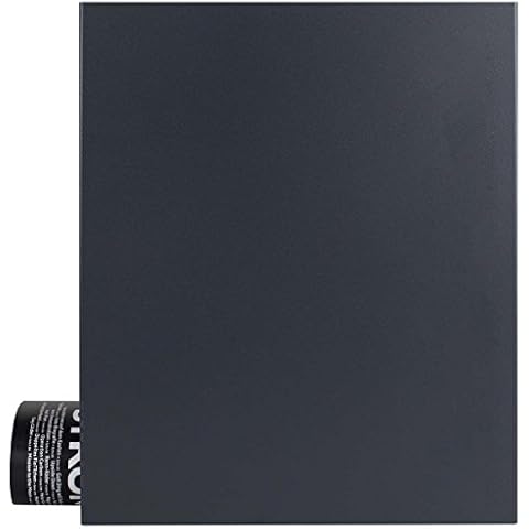 MOCAVI Box 111R Durable Letterbox with Newspaper Compartment, Anthracite Grey (RAL 7016), Wall-Mounted, Large Cover