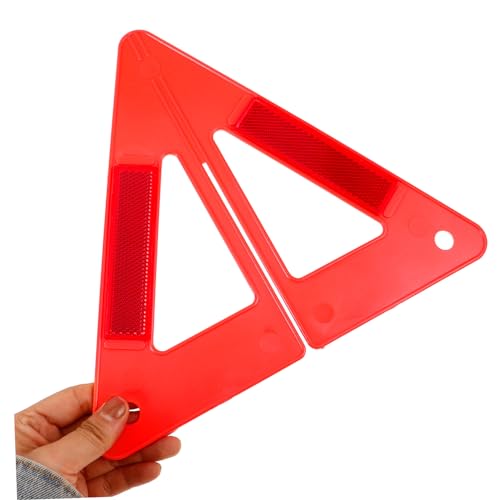 Triángulo Reflector de Emergencia para Carro Rojo miniatura 5
