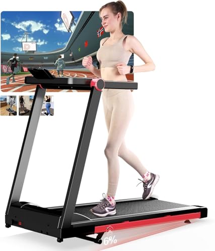 Superun Laufband für Zuhause Klappbar, Laufband mit Steigung max 158 KG...