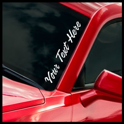 Sticker Connection | Custom Windshield Banner | Your Text...