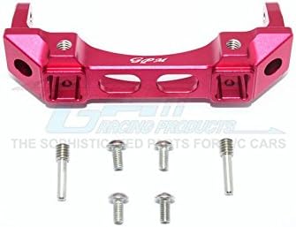 GPM For Traxxas TRX-4 Trail Defender Crawler Upgrade Parts Aluminum Front Bumper Mount - 1Pc Set Red