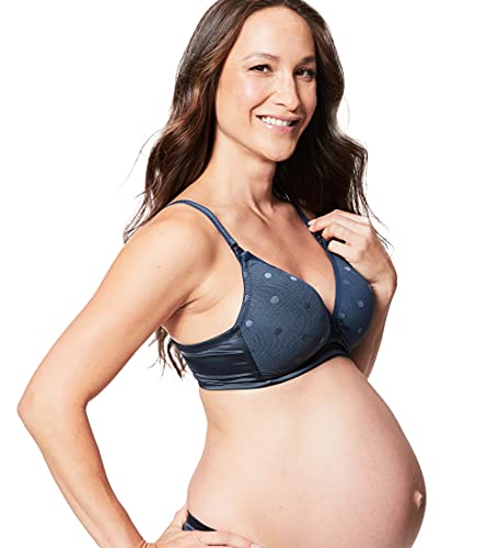 Cake Maternity Mousse Wirefree Nursing Bra For Breastfeeding, Padded Wireless Maternity Bra, Slate, 38Dd Uk/ 38E Us #TOP1