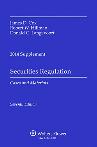 Securities Regulation Cases and Materials Supplement