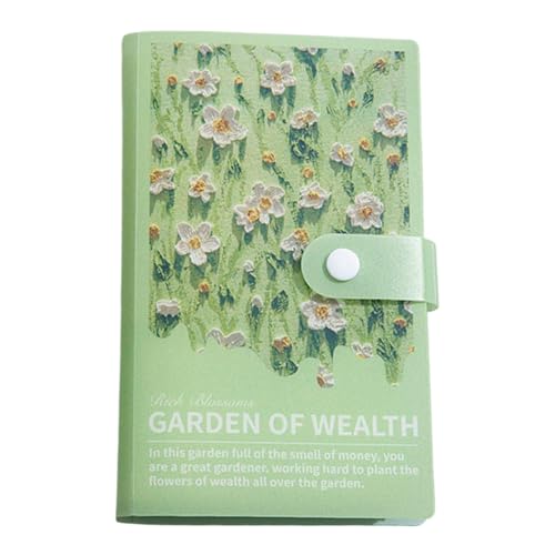 Hiemible Carpeta De Ahorro De Dinero - Reto De Ahorro Con 100 Sobres Pintura 3D | Organizador Portátil Cuaderno Gestión Financiera Facturas Y Gastos Para Adultos Y Niños