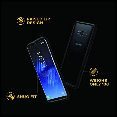 RhinoShield Bumper Case Compatible with [Galaxy S8+ (Plus)] | CrashGuard - Military Grade Drop Protection Against Full Impact, Slim, Scratch Resistant - Black