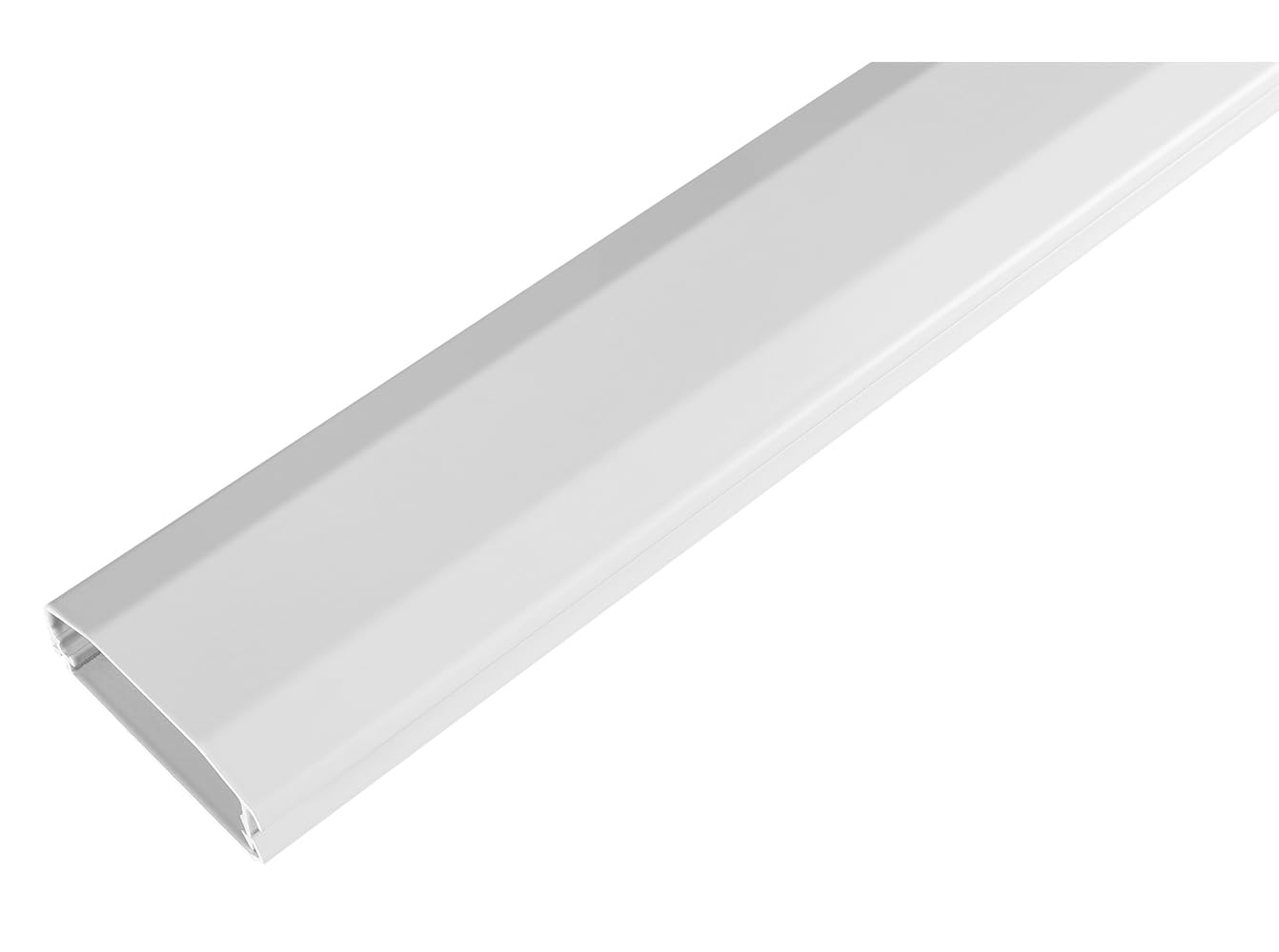 my wall HZ2-1,1WL kanał kablowy z opatentowanym zamknięciem składanym i zatrzaskowym – organizer na kable do uporządkowanego domu lub biura, aluminium, szerokość 60 mm, szybki dostęp do kabli