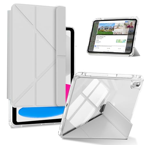 Ne perdez plus votre stylet grâce à la coque pour iPad A14 grise anti-rayures KeeFos