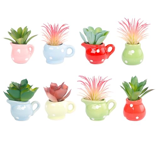 Imanes decorativos mini jarrón de cerámica para refrigerador