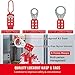 Happybuy 42 PCS Lockout Tagout Kits, Electrical Safety Loto Kit Includes Padlocks, 5 Kinds of Lockouts, Hasps, Box, Lockout Safety Tools for Electrical Risk Removal in Industrial, Machinery