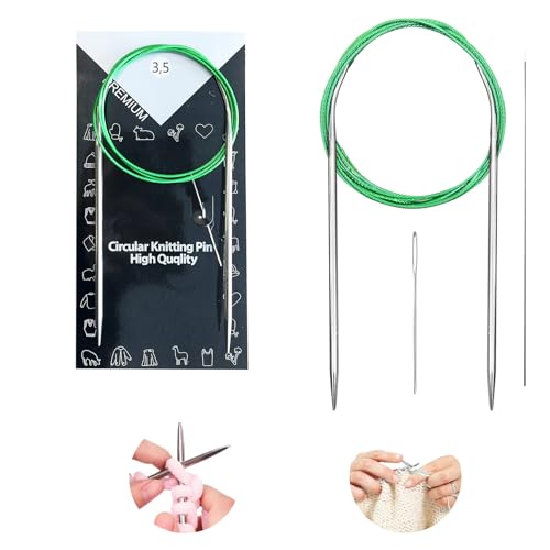 3.5 mm Circular Knitting Needles US4 |40 inches/100 cm | Suitable for Beginners to Knit Sweaters, Scarves, Blankets and Other Projects!