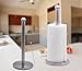 Oliadesign Non Slip Paper Towel Holder, Silver