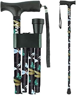 Vive Folding Cane - Foldable Walking Cane for Men, Women - Fold-up, Collapsible