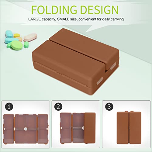 FYY Organizador Diário de Pílulas, 7 Compartimentos Porta Pílulas Portátil Organizador de Pílulas de