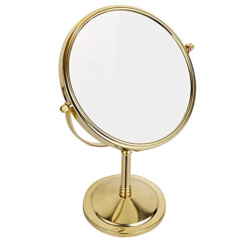 Miroir de table doré 8 pouces idéal pour illuminer votre coiffeuse - 7