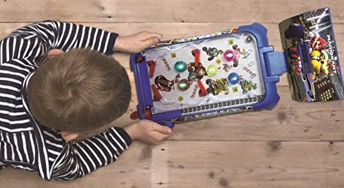 LEXIBOOK JG610NI Nintendo Mario Kart Table Electronic Pinball, Action and Reflex Game for Children and familiy, LCD Screen, Light and Sound Effects, Blue/red, 52 x 26 x 5 inches