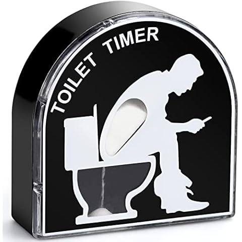 LUOCAI 5 Minutes Toilet Hourglass Sand Timer Creative Toilet Hourglass Timer 5 Minute Sand Timer Toilet Children Brushing Timing Funny Gifts for Anniversaries Birthdays Parties Cover