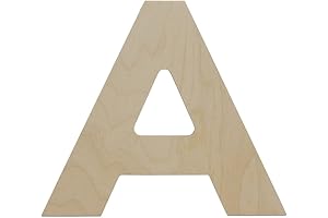 Wooden Letter A Cutouts for Wall Decor