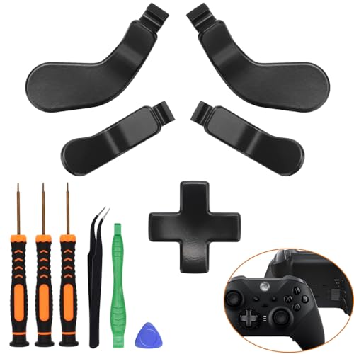 Image of Controller Paddles with D Pad for Elite, Replacement OEM Metal Stainless Steel for Xbox Elite Series 1 2 and Core Controller, Comes with Screwdriver Set
