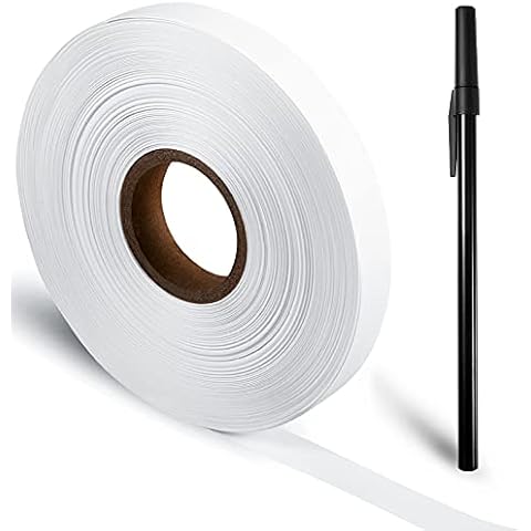 Washable Clothing Name Labels Sew on Clothes Labels No-Iron Fabric Labels to Mark Clothes with Black Ink Marker for Children’s School Uniform, Care Homes, Day Care, Nursery, 0.59 Inch x 328 Feet Cover