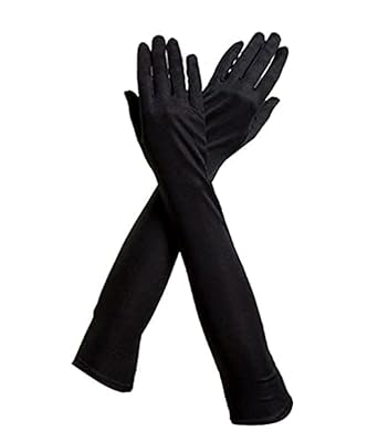 AMALYA Black cotton Arm Sleeves for Summer and Sun protection full hand long gloves for bike riding men and women washable reusable