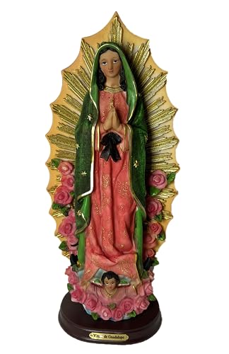 Virgen de Guadalupe de resina 12 pulgadas