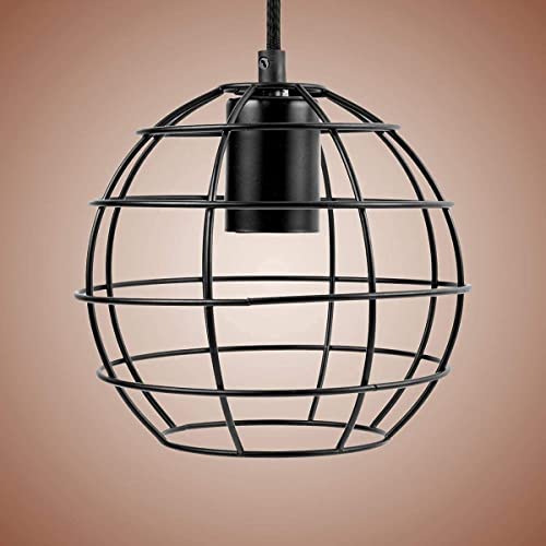 Aplique de pared E27 retro de hierro negro y lámpara industrial para bar 3