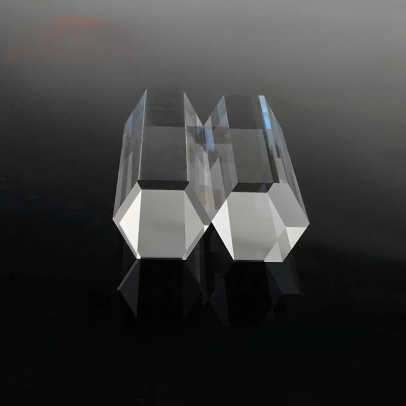 1PC 16.4X60mm 22X55mm 10.6X135mm Prism Light Guide Column Hexagonal Prism Physics Science Experiment Beam Splitting Prism(22X55mm)