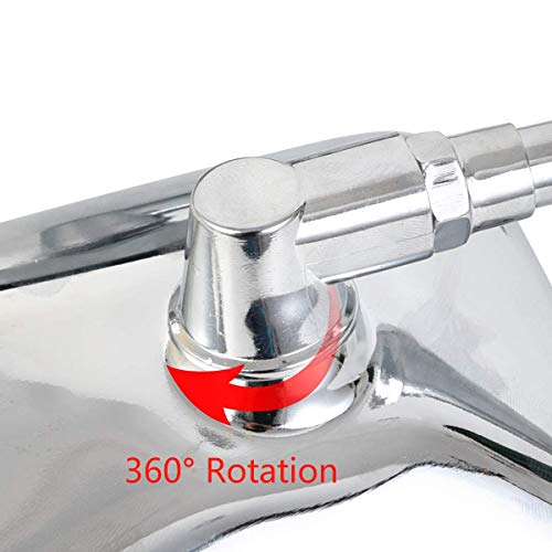 Image of 10 mm Bolt Chrome Motorcycle Universal Handlebar Rear view Side Mirrors Compatible with Harley Kawasaki Suzuki Aprilia Street Bike Cruiser Scooter Mirror SIZE: 125mm X 70mm (Chrome Silver)