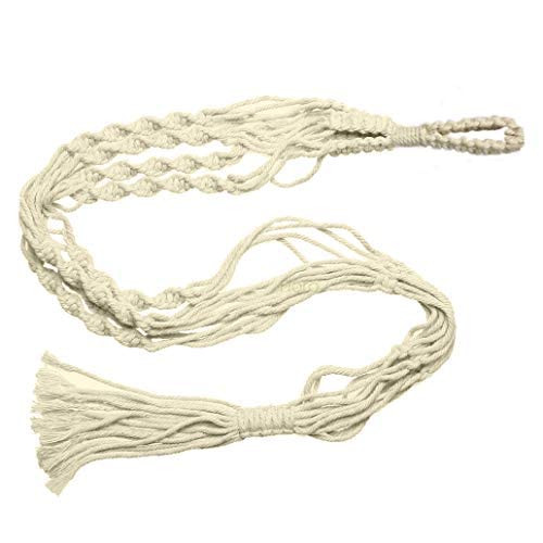 Floro Macrame Plant Hanger Indoor Hanging Planter, Anti-Cat Scratch & Chew, Stops Kittens, Rabbits, And Puppies From Eating Flowers, Braided Hemp Rope Home Decor, Potted Flower #TOP1