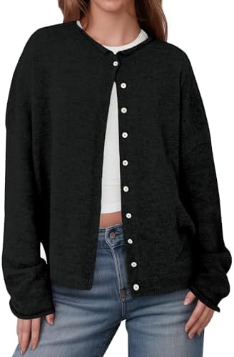 IPMQ Womens Lightweight Open Front Cardigan Sweaters Casual Long Sleeve Sweater Tops Soft Knit Outfits Fall Winter 2025