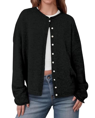 IPMQ Women's Lightweight Knit Button Cardigan Sweater (6 Colors)