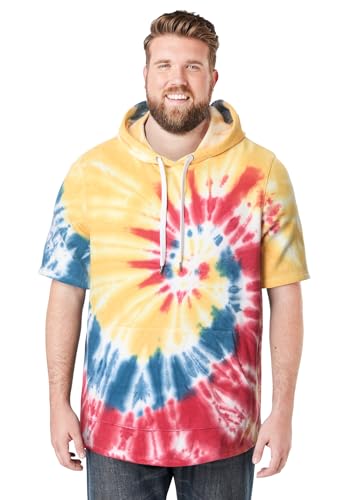 Liberty Blues by Kingsize Men's Big & Tall Short-Sleeve Hoodie