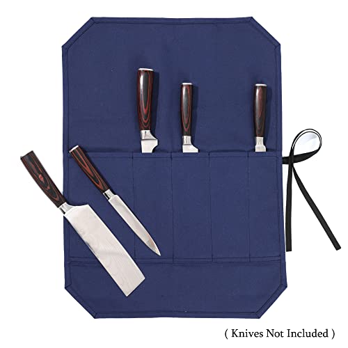 Funda de cuchillo de lona encerada resistente de 16 onzas para proteger filos valiosos 6