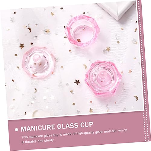 Set 2 Vasos de Cristal para Arte de Uñas con Tapa miniatura 5