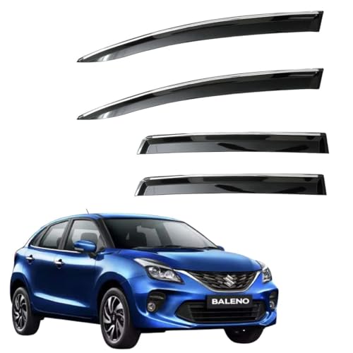 Image of CAR SAAZ Unbreakable Door Visor for BALENO (2015-2018) (Set of 4Pcs)
