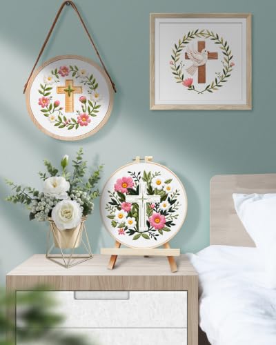 Image of TINDTOP Embroidery Kit for Adult, Embroidery DIY Starter Kit