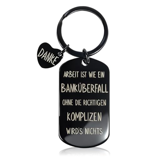 Schlüsselanhänger Abschiedsgeschenk Kollegen, Personalisierte Geschenke, Lustiges Abschiedsgeschenk für Kollegen zum Jobwechsel oder Ruhestand - Personalisierte Geschenke für Männer und Frauen