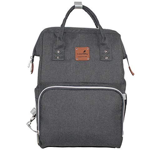 Mochila de Maternidade Cinza Color Baby
