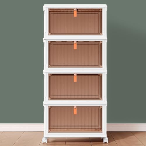 CTSNSLH 4-Tier Stackable Plastic Storage Bins